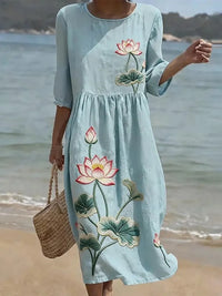 Vanessa - Robe florale élégante