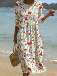 Nicole - Robe florale élégante