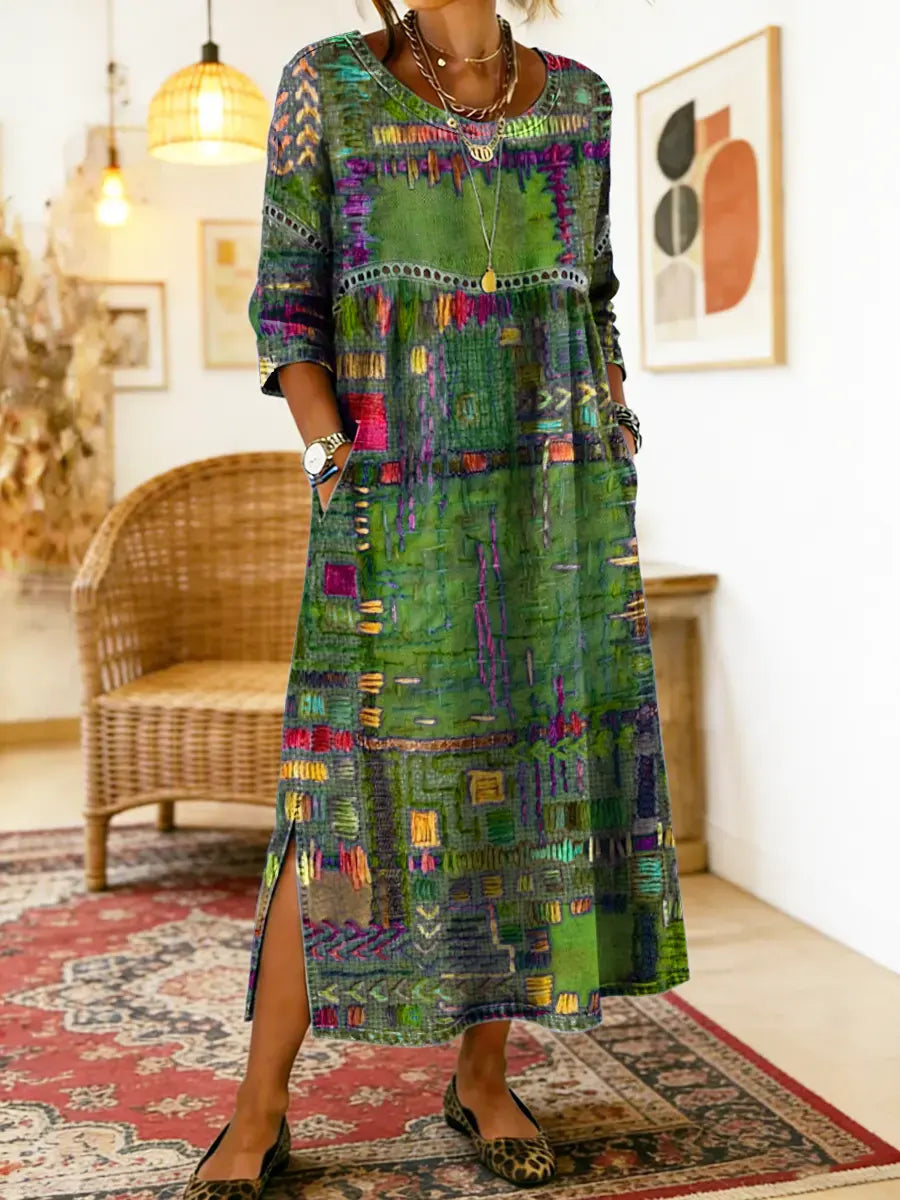 Isabelle - Robe à motif artistique