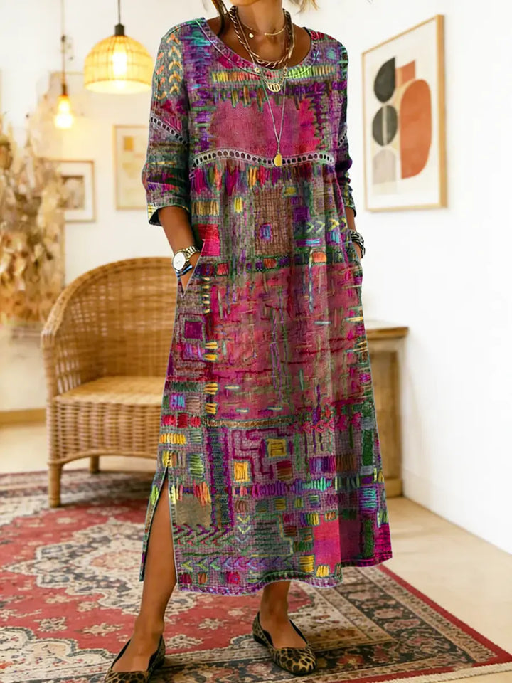 Isabelle - Robe à motif artistique