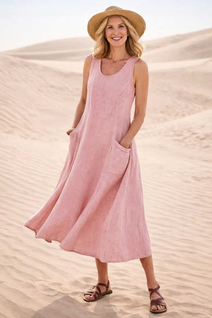 Luna - Robe d’été coupe amincissante